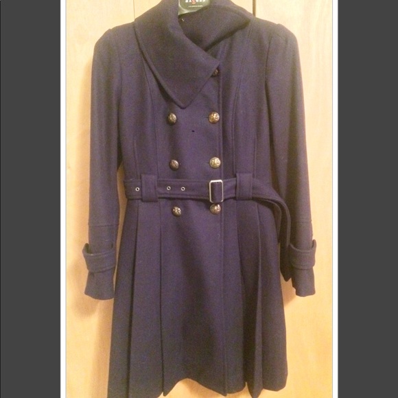 NEW La Nouvelle Renaissance Wool Coat-Deep Purple - Picture 3 of 7